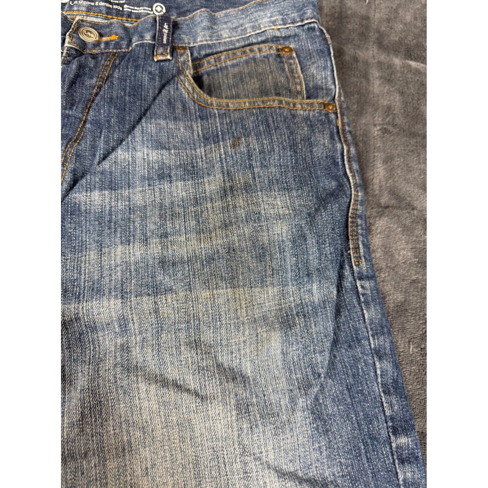 LRG Grass Roots Denim Shorts Mens Size 32 Blue Jean Distressed Casual thrash - Picture 4 of 16